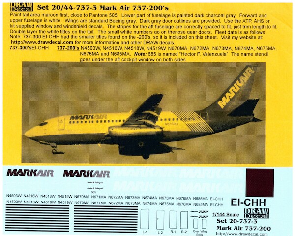 Boeing 737-200 (MarkAir) 44-737-3