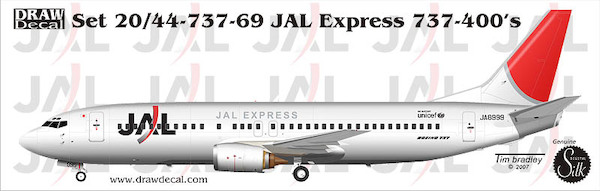 Boeing 737-400 (JAL New Colours) 44-737-69
