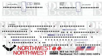 Boeing 747-400 (Northwest OC)  44-747-27