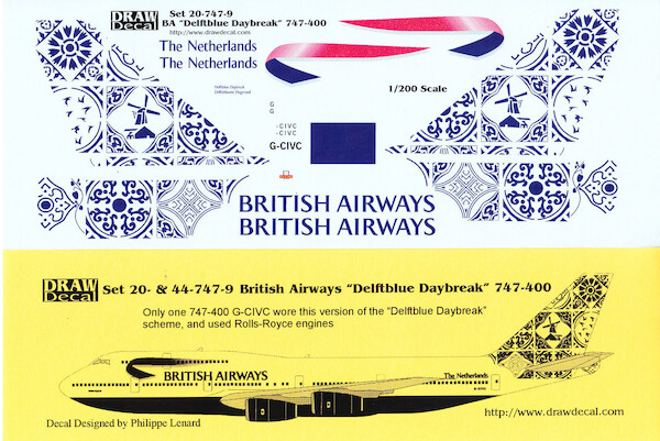 Boeing 747-400 (British Airways "Delftblue Daybreak")  44-747-9