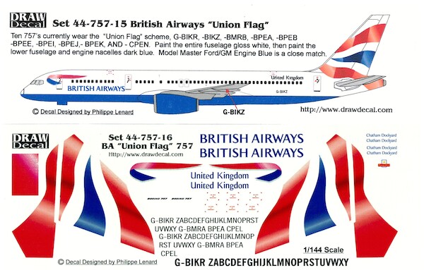 Boeing 757-200 (British Airways "Union Flag")  44-757-15