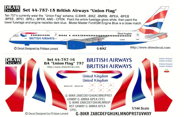 Boeing 757-200 (British Airways "Union Flag") 44-757-15