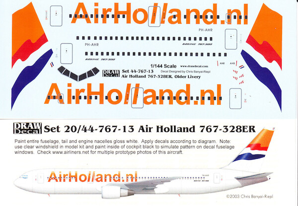 Boeing 767-300 (Air Holland)  44-767-13