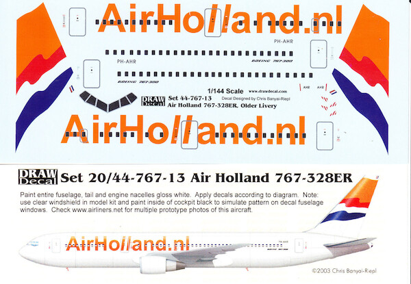 Boeing 767-300 (Air Holland) 44-767-13