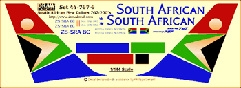Boeing 767-200 (South African) 44-767-6