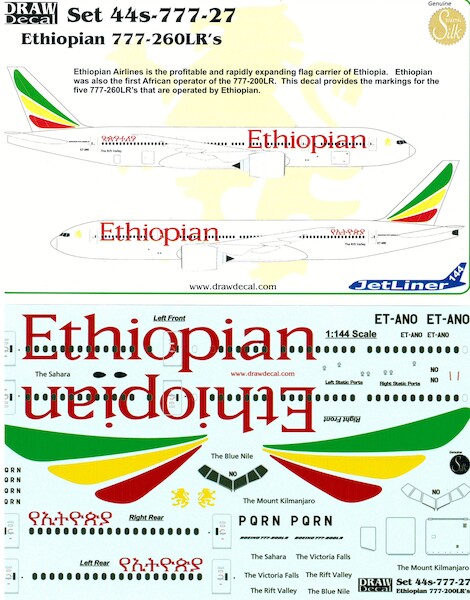 Boeing 777-200LR (Ethiopian)  44-777-27