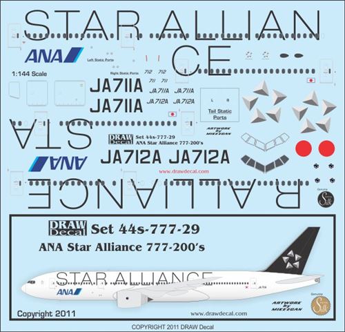 Boeing 777-200 (ANA Star Alliance)  44-777-29