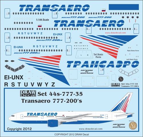Boeing 777-200 (Transaero) 44-777-35