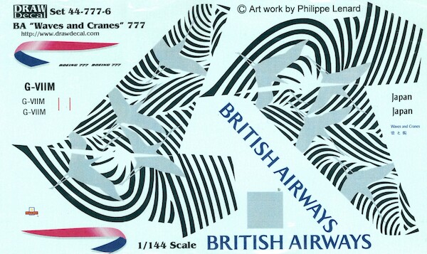 Boeing 777-200 (British Airways "Waves & Cranes")  44-777-6