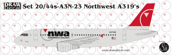 A319 (Northwest New Colours)  44-A3N-23