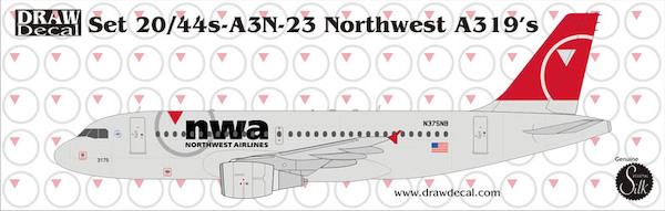 A319 (Northwest New Colours) 44-A3N-23