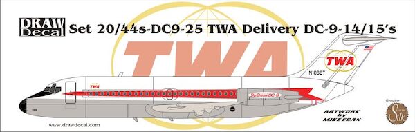 Douglas DC9-14/15 (TWA Twin Globes Baby Nines)  44-DC9-25