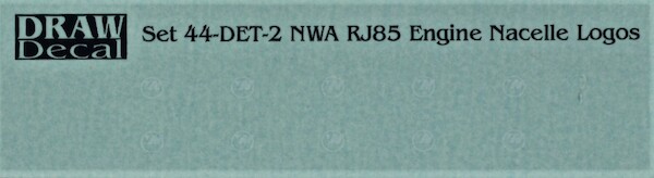 RJ85 Engine nacelle logos (Northwest) 44-DET-2