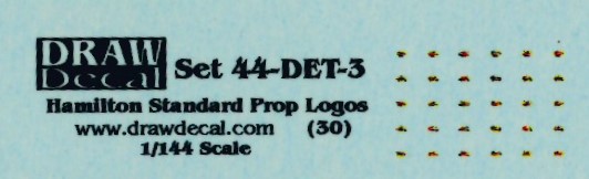 Hamilton Standard prop Logos  44-DET-3