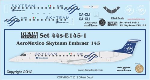 Embraer 145 (Aeromexico - Skyteam)  44-E145-1