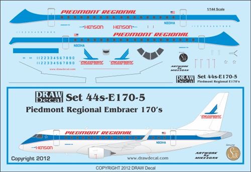 Embraer 170 (Piedmont Regional - Henson)  Flights of fancy  44-E170-5