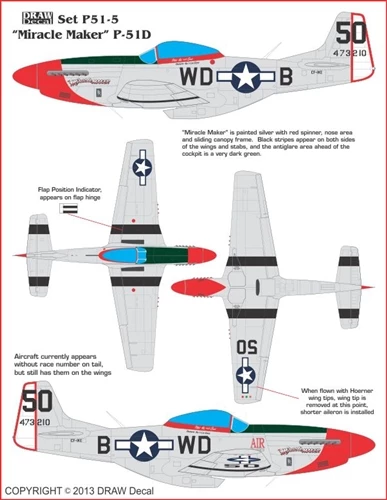 P51D Mustang "Miracle Maker" 44-P51-5