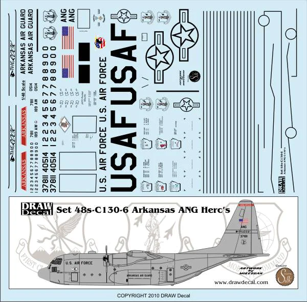 C130E Hercules (Arkansas ANG)  48-C130-6