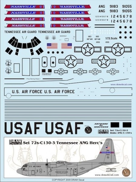 C130E Hercules (Tennessee ANG) 72-C130-3
