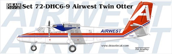 DHC6 Twin Otter (Airwest) 72-DHC6-9