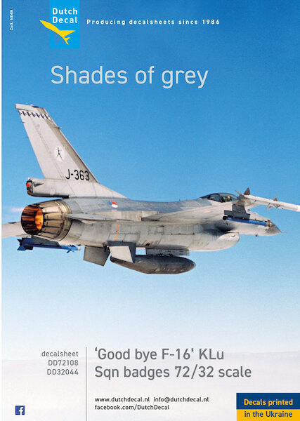 Goodbye F16 in Late Lo-Viz schemes  DD-F16-Lo