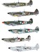Spitfire MKIX RAF/LSK, Hellcat II FAA DD2403