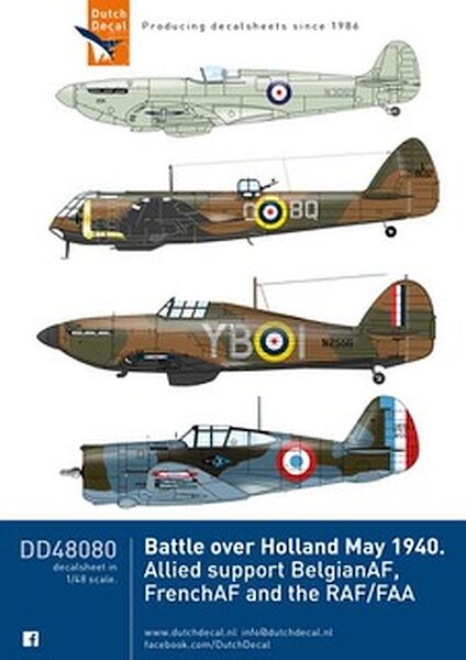 Battle over Holland, May 1940.  Allied support Belgian AF, French AF, RAF/FAA  DD48080