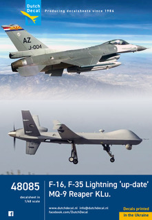 F16, F35 Lightning 'Up date' & MQ-9 Reaper KLu DD48085