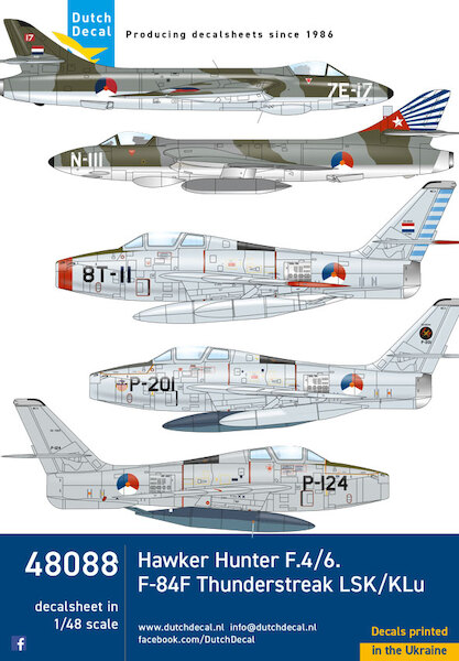 Hawker Hunter F4/F6 and F84F Thunderstreak (LSK/KLu)  DD48088