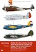 Fokker G1 (LVA, Luftwaffe), Martin WH1/2 , Curtiss H75 (RNEIAF), Tiger Moth (VVC), Fokker TIX) DD72098
