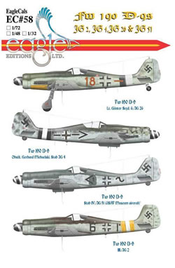 Focke Wulf FW190D9 (JG2, JG4, JG26, JG51)  EC-32-58