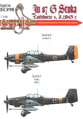 Junkers Ju87G Stuka (Luftflotte 4/SG2)  EC-32-98