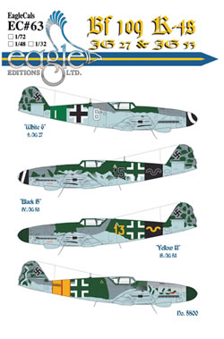 Messerschmitt BF109K-4 (JG27, JG53) EC-72-63