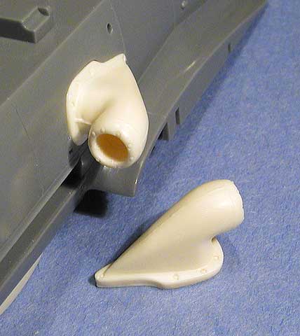 Messerschmitt BF109F/G/K Supercharger intake (Hasegawa) EP#25-32