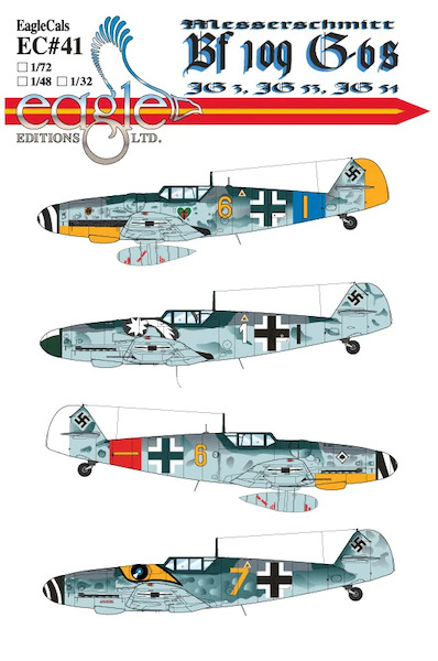 Messerschmitt BF109G-6 (JG3, JG53 and JG54) EC-32-41