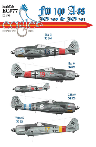 Focke Wulf FW190A ss (JG300 & JG301) EC-32-77