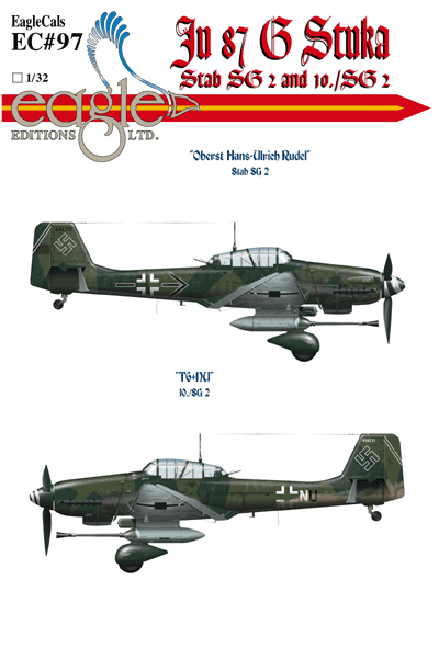 Junkers Ju87G Stuka (Stab SG2 Hans Rudel, TG+NU 10/SG2)  EC-32-97