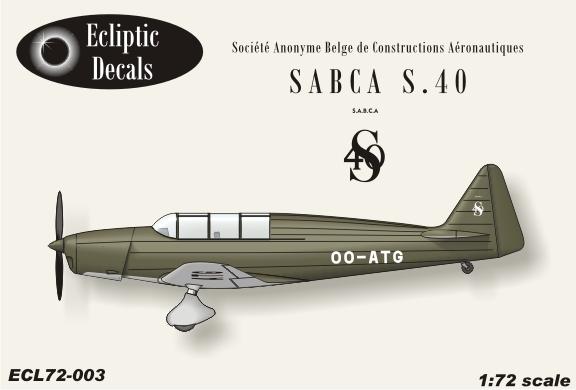 SABCA S.40 (Demonstrator) ECL72-003