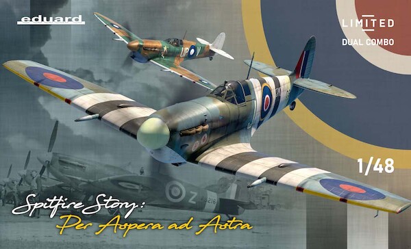 Spitfire Story; Per Aspera ad Astra  - Spitfire MkVc in RAF, USAAF and RAAF Service.Dual combo  11162