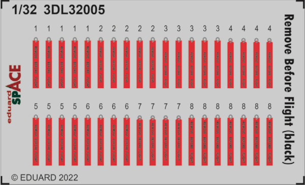 SPACE 3D Remove Before Flight (Black text) 3DL32004