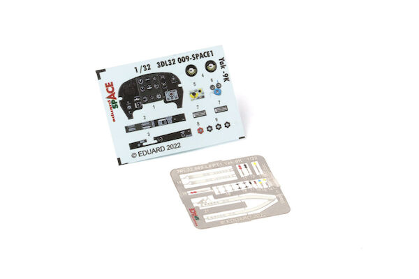 SPACE 3D  Detailset Yakovlev Yak9T Instrument Panel and seatbelts (ICM)  3DL32009