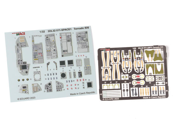 SPACE 3D  Detailset Tornado IDS Instrument Panel and seatbelts (Italeri)  3DL32011