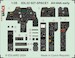 SPACE 3D Detailset AH64A Apache - early- Instrument Panels and seatbelts (Trumpeter) 3DL32027