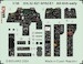 SPACE 3D Detailset AH64A Apache - early- Instrument Panels and seatbelts (Trumpeter) 3DL32027