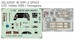 SPACE 3D Detailset Messerschmitt BF109F-2 Instrument Panel and seatbelts (Hobby 2000, Hasegawa) 3DL32029