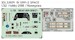 SPACE 3D  Detailset Messerschmitt BF109F-2 Instrument Panel and seatbelts (Hobby 2000, Hasegawa) 3DL32029