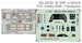 SPACE 3D Detailset Messerschmitt BF109F-4 Instrument Panel and seatbelts (Hobby 2000, Hasegawa) 3DL32030