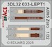 SPACE 3D Detailset Mitsubishi A6M5 Zero Instrument Panel and seatbelts (Tamiya) 3DL32033
