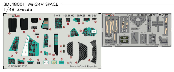 SPACE 3D Detailset Mil Mi24V "Hind"  3DL48001