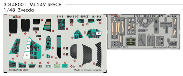 SPACE 3D Detailset Mil Mi24V "Hind" 3DL48001